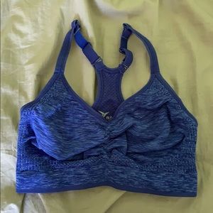 Girls blue sports bra